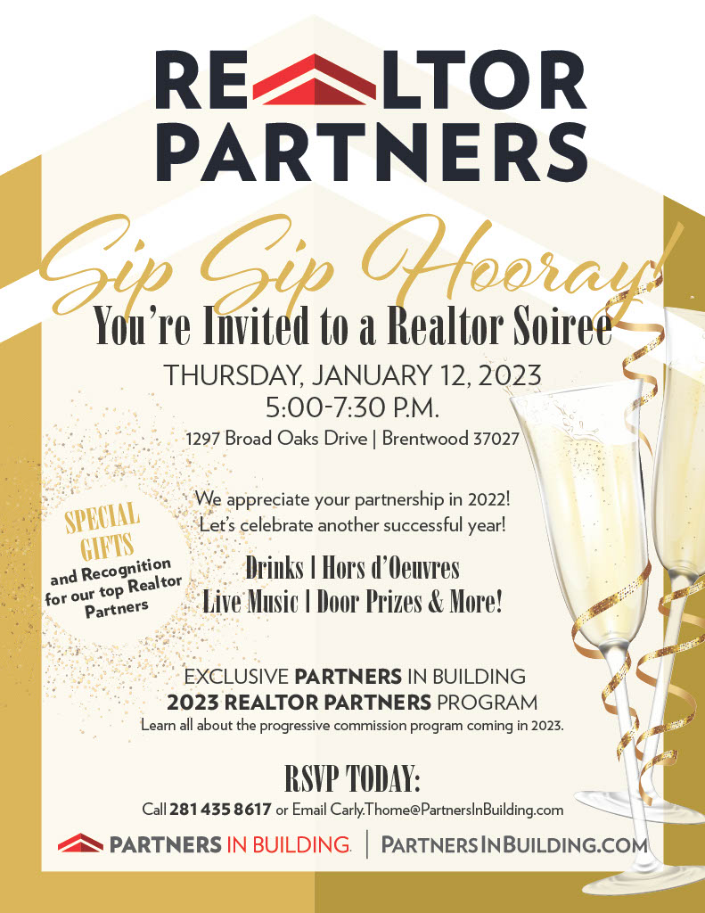 Nashville Realtor Appreciation Soiree Partners in Building